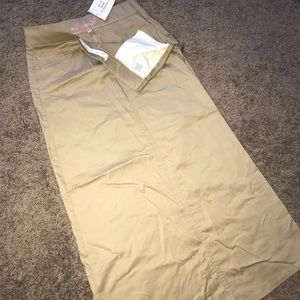 Tan long light weight skirt! (Brand New with Tags)